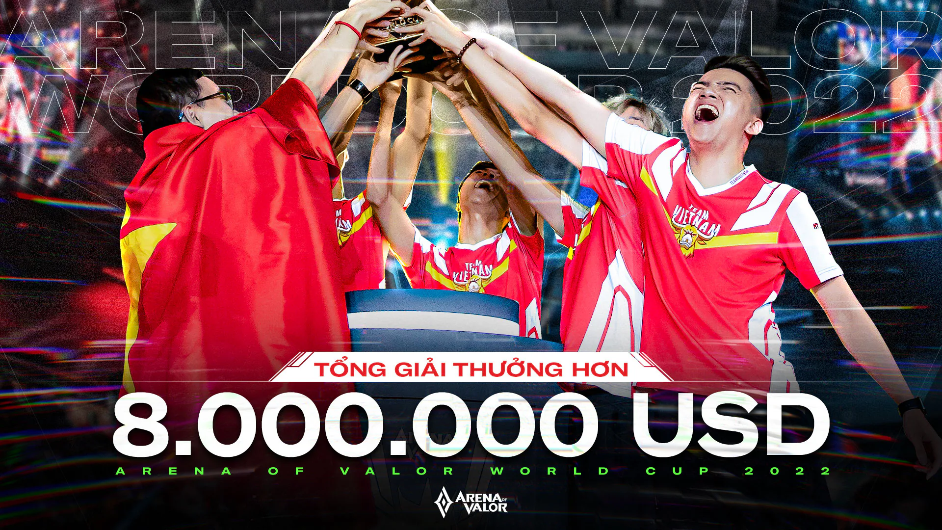 Liên Quân Mobile và Honor of Kings ra mắt chế độ thi đấu Esports mới tại AWC 2022 với tổng giải thưởng hơn 8 triệu USD