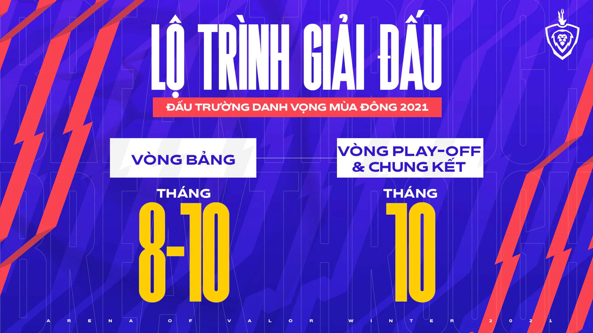 Đấu Trường Danh Vọng mùa Đông 2021 trở lại trong tháng 8 với tổng giải thưởng 2.5 tỷ đồng cùng thể thức mới
