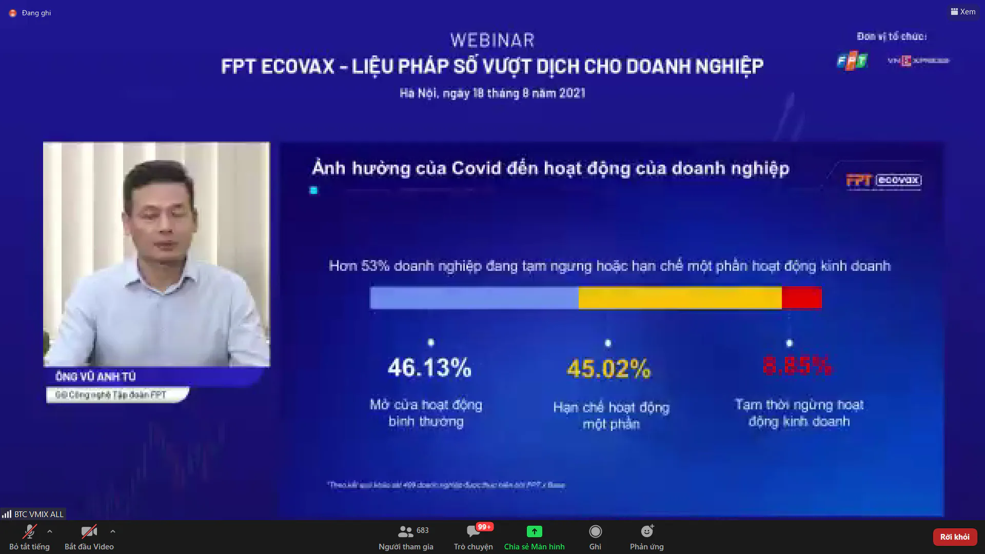 Cùng doanh nghiệp tăng cường “sức đề kháng” với liệu pháp số FPT eCovax