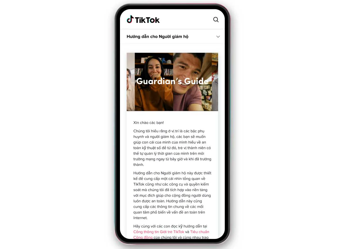 TikTok cập nhật nguồn tài nguyên an toàn cho các gia đình