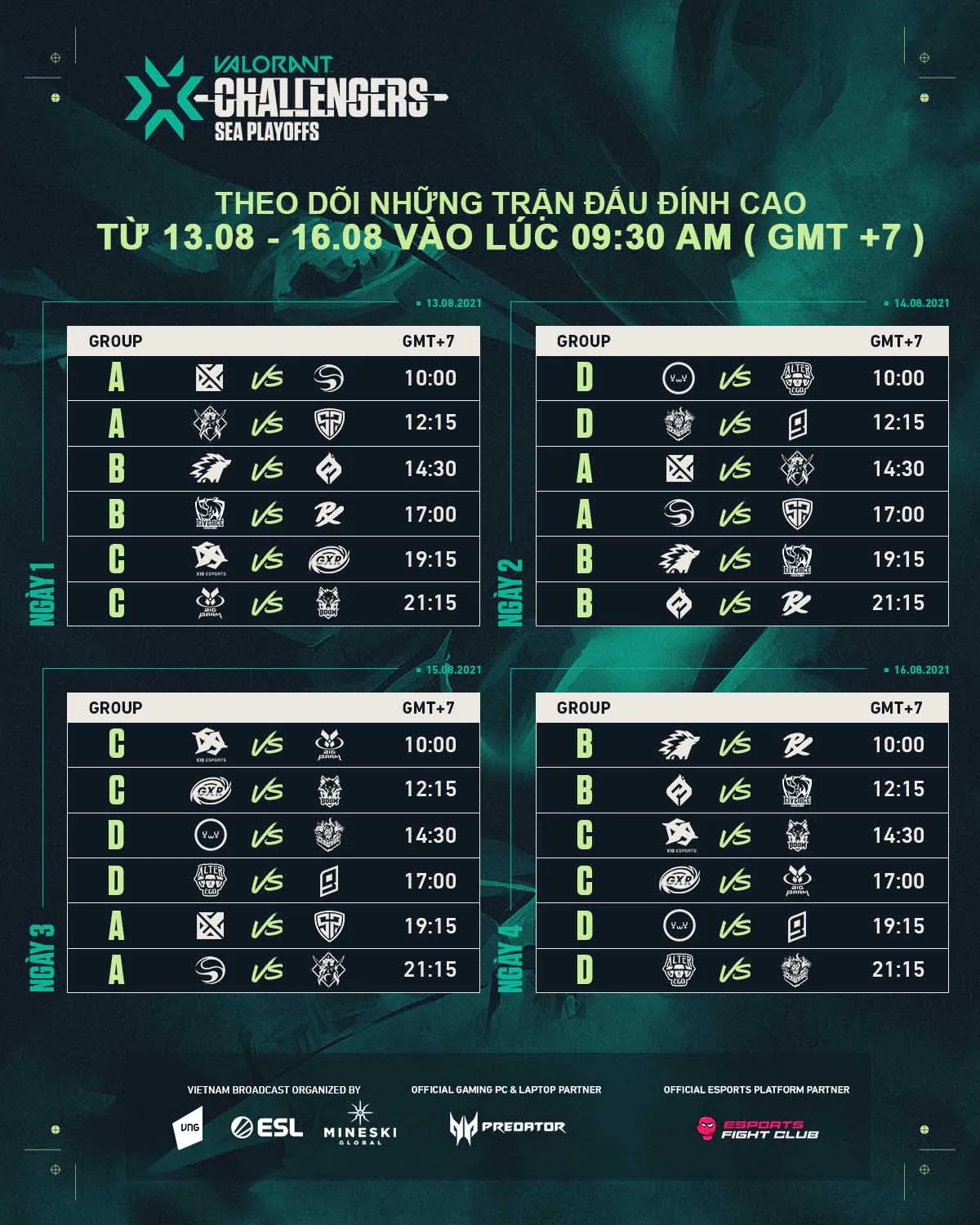 Riot Games Đông Nam Á công bố khởi tranh vòng Playoff Challengers trong khuôn khổ giải VALORANT Champions Tour 2021 Stage 3