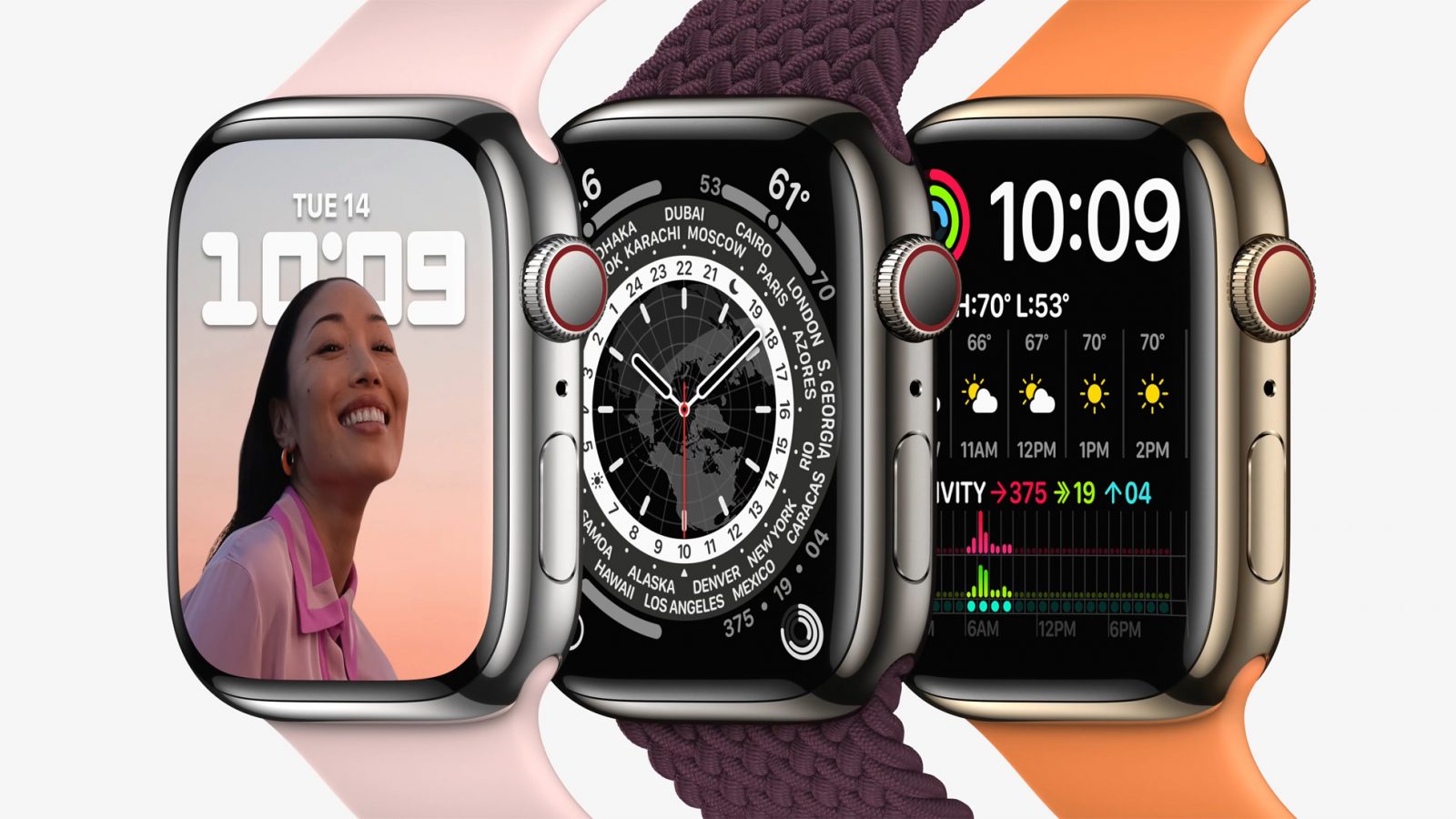 Apple Watch Series 7 ra mắt với màn hình tràn viền mới, thiết kế không đổi