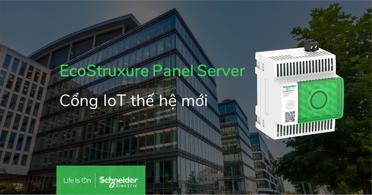 Schneider Electric ra mắt Gateway thế hệ mới – EcoStruxure™ Panel Server – cho phép kết nối với bất kỳ các thiết bị khác nhau giúp đơn giản hóa việc thu thập và phân tích dữ liệu