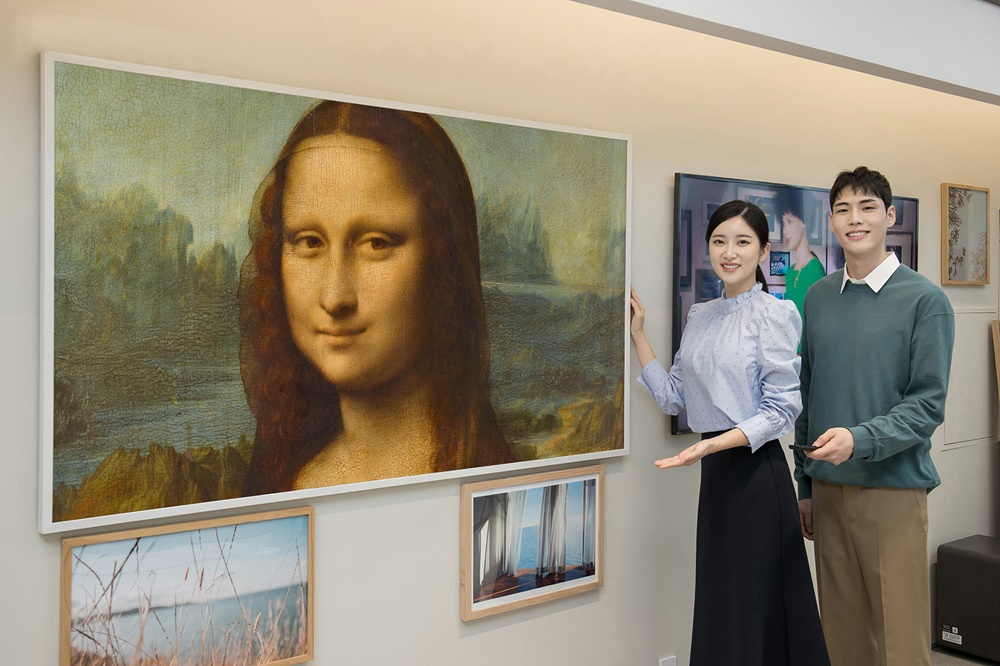 Ngắm nàng Mona Lisa trên TV Samsung The Frame từ Bảo tàng Louvre