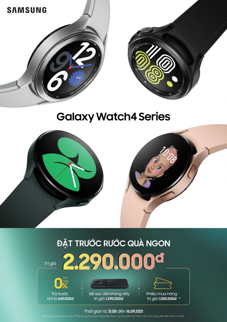 Đặt trước Samsung Galaxy Watch4 series và Galaxy Buds2 nhận ngay quà sành điệu