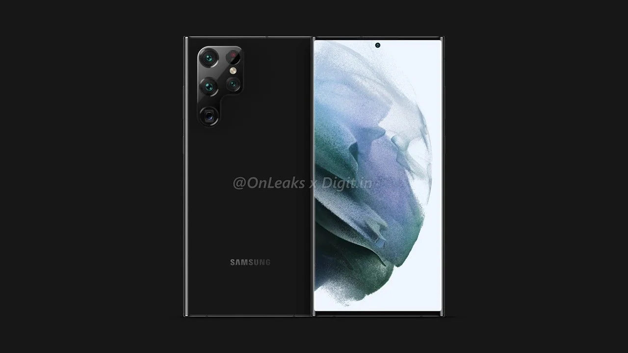 Lộ diện ảnh render Samsung Galaxy S22 với khe nhét bút S Pen