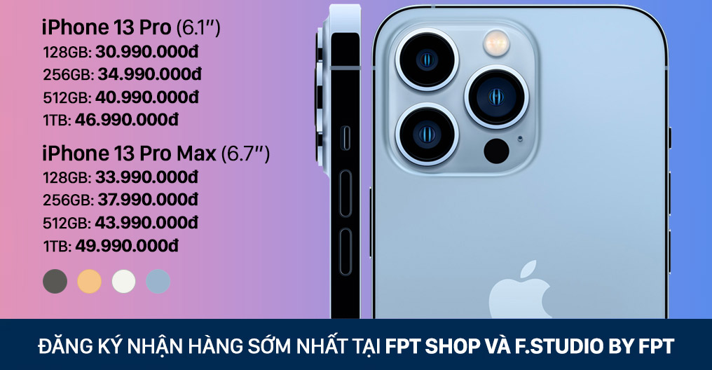 FPT Shop: iPhone 13 Series có giá dự kiến từ 21.99 triệu đồng