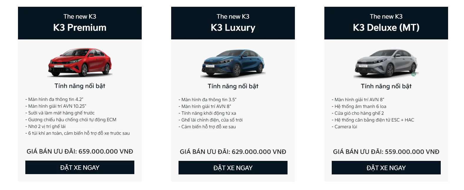 KIA ra mắt K3 thế hệ mới tại Việt Nam, giá từ 559 triệu VND