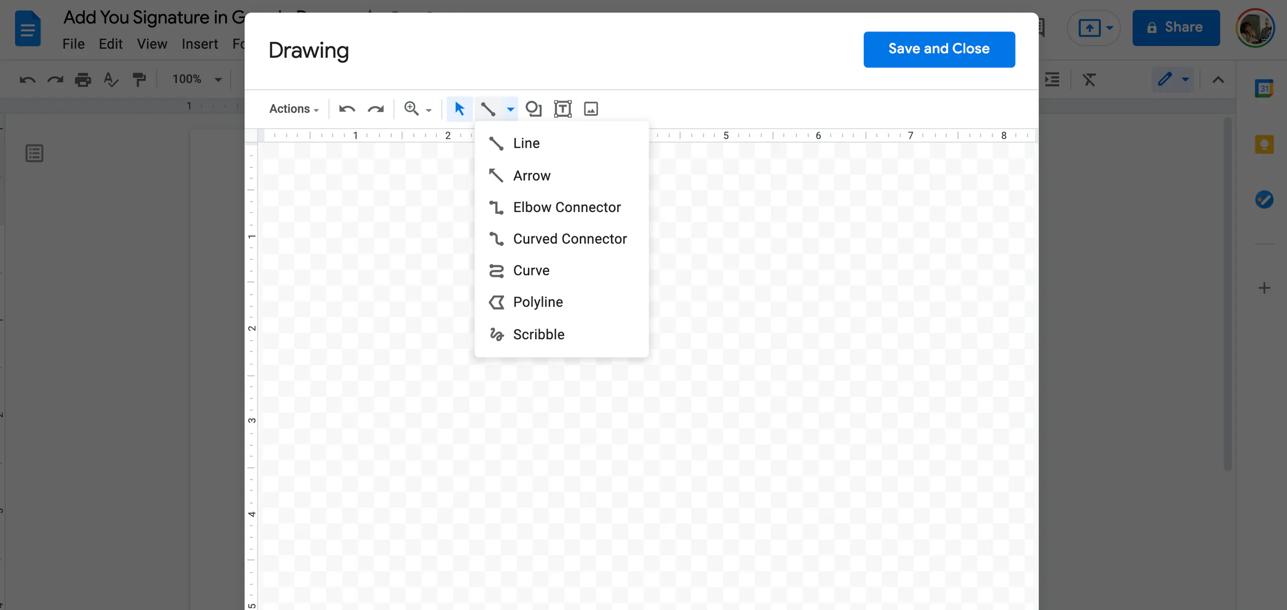 Hướng dẫn cách chèn và thêm chữ ký bằng Google Docs