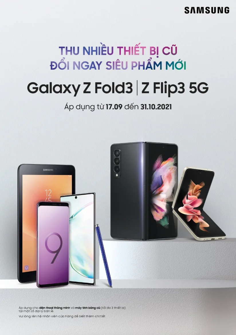 Samsung Galaxy Z Fold3 và Z Flip3 5G chính thức được giao hàng tại Việt Nam: Tận hưởng kỷ nguyên công nghệ với smartphone màn hình gập