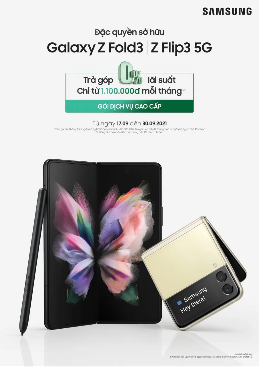 Samsung Galaxy Z Fold3 và Z Flip3 5G chính thức được giao hàng tại Việt Nam: Tận hưởng kỷ nguyên công nghệ với smartphone màn hình gập