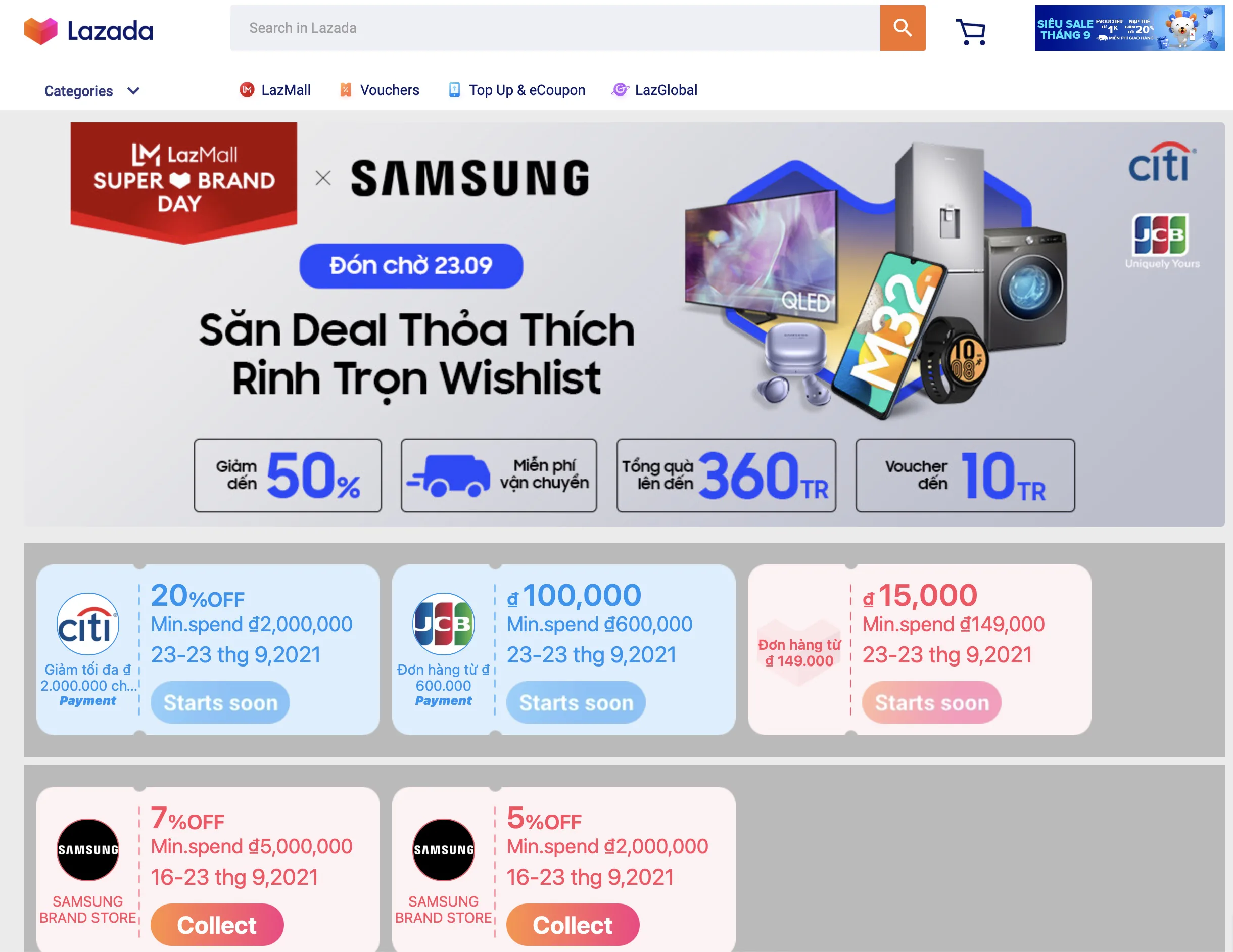 Samsung khởi động Ngày Hội Siêu Thương Hiệu năm 2021 trên Lazada