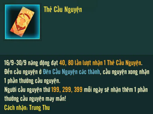 Sự kiện Trung Thu Đoàn Viên tại Võ Lâm Truyền Kỳ 1 Mobile