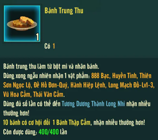 Sự kiện Trung Thu Đoàn Viên tại Võ Lâm Truyền Kỳ 1 Mobile