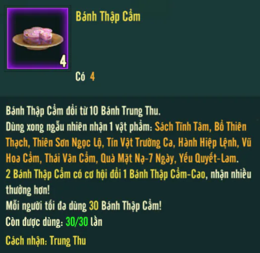 Hoạt náo giang hồ với sự kiện trung thu trong Võ Lâm Truyền Kỳ 1 Mobile