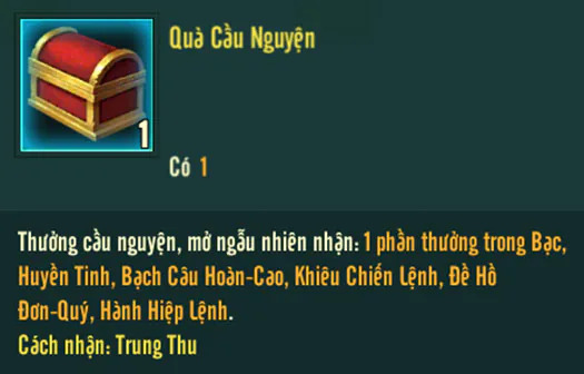 Sự kiện Trung Thu Đoàn Viên tại Võ Lâm Truyền Kỳ 1 Mobile