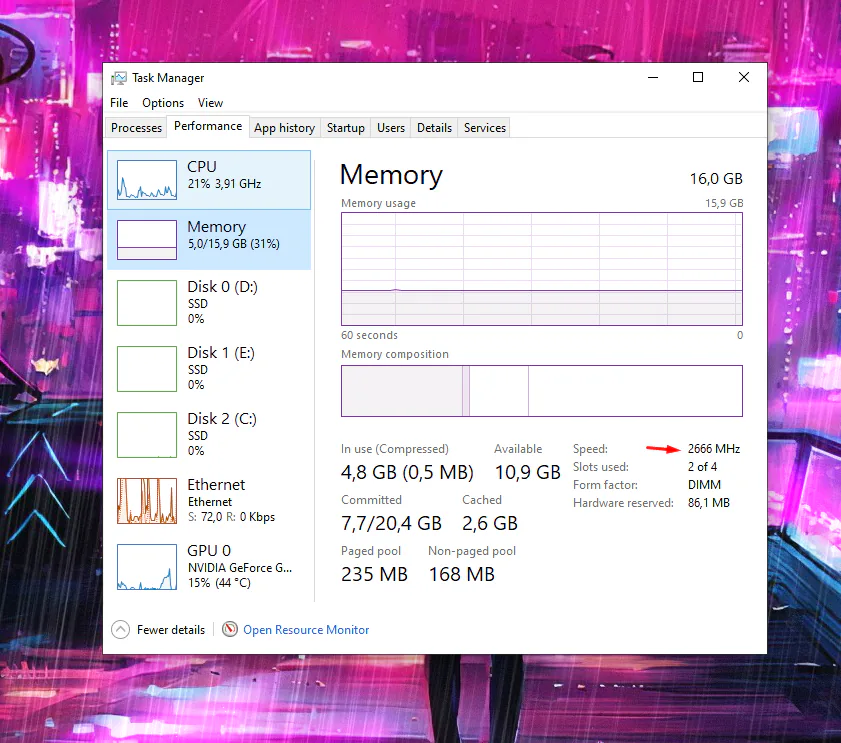 Cách kiểm tra tốc độ RAM máy tính của bạn trên Windows