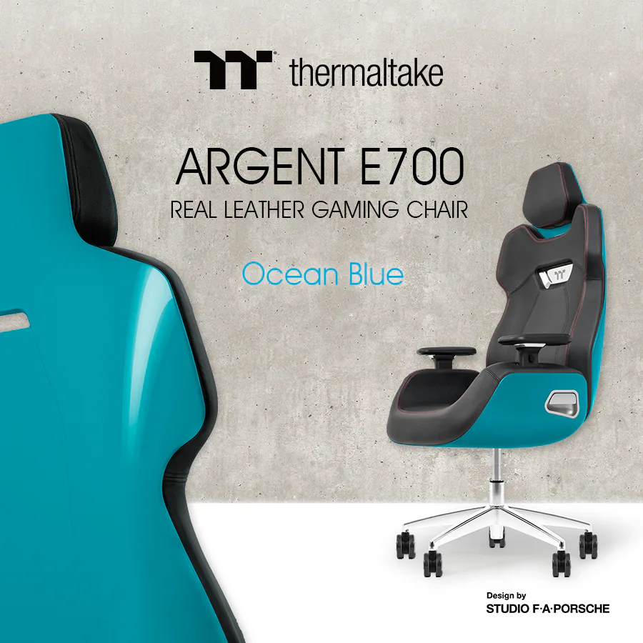 Thermaltake hợp tác với Studio F. A. Porsche ra mắt ghế gaming ARGENT E700 siêu êm