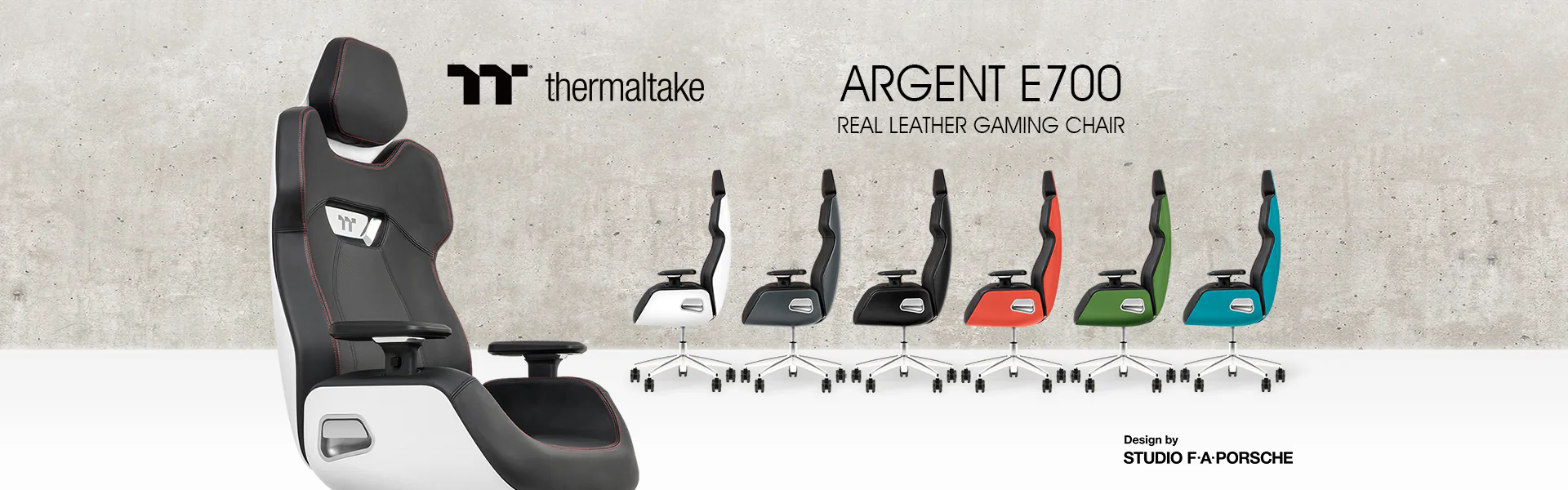 Thermaltake hợp tác với Studio F. A. Porsche ra mắt ghế gaming ARGENT E700 siêu êm