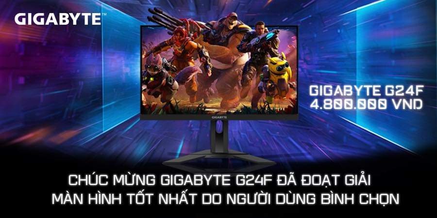 Vì sao màn hình GIGABYTE G24F đoạt giải màn hình tốt nhất?
