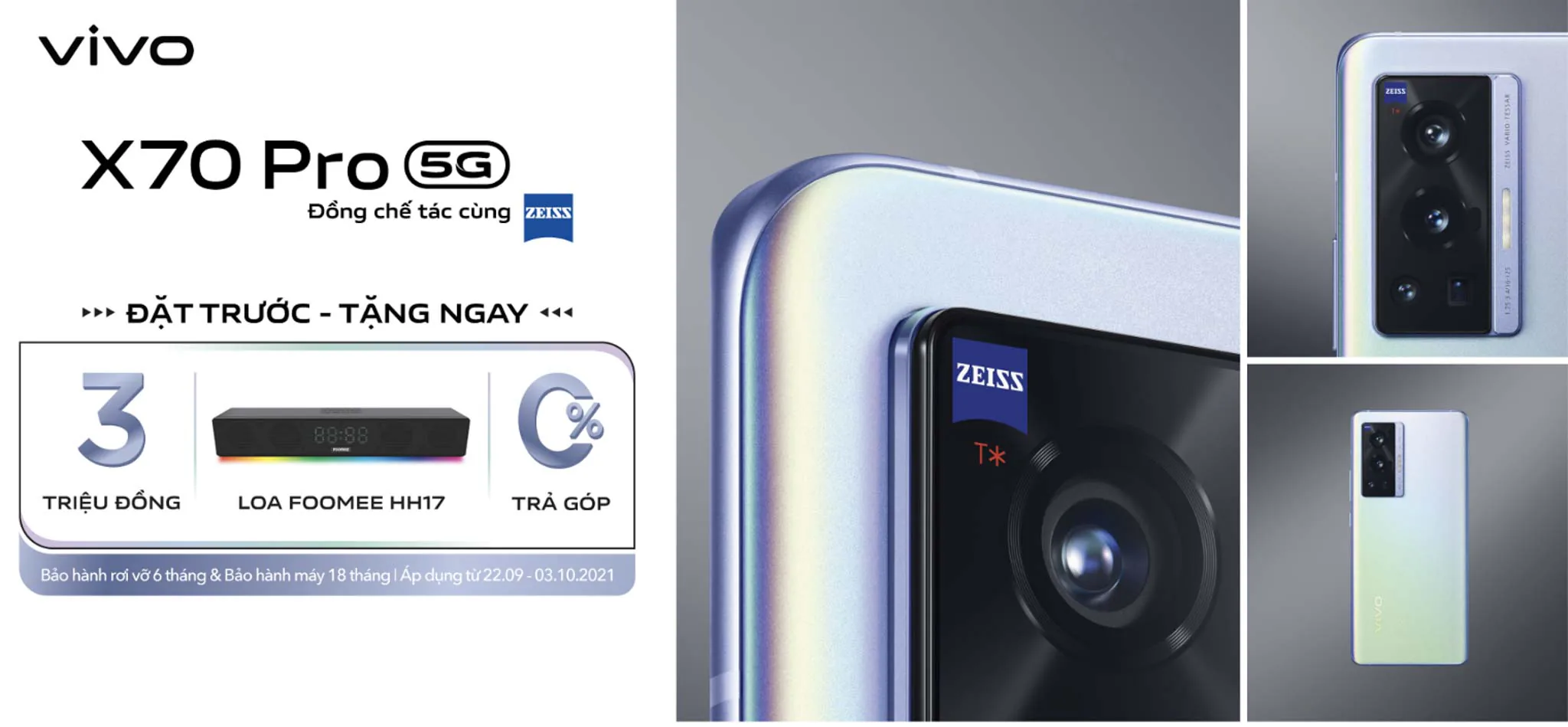 vivo X70 Pro chính thức ra mắt tại Việt Nam: Camera ZEISS kết hợp Chống Rung Gimbal 3.0 Siêu Cảm Biến, Nâng cấp mạnh mẽ khả năng quay chụp đêm