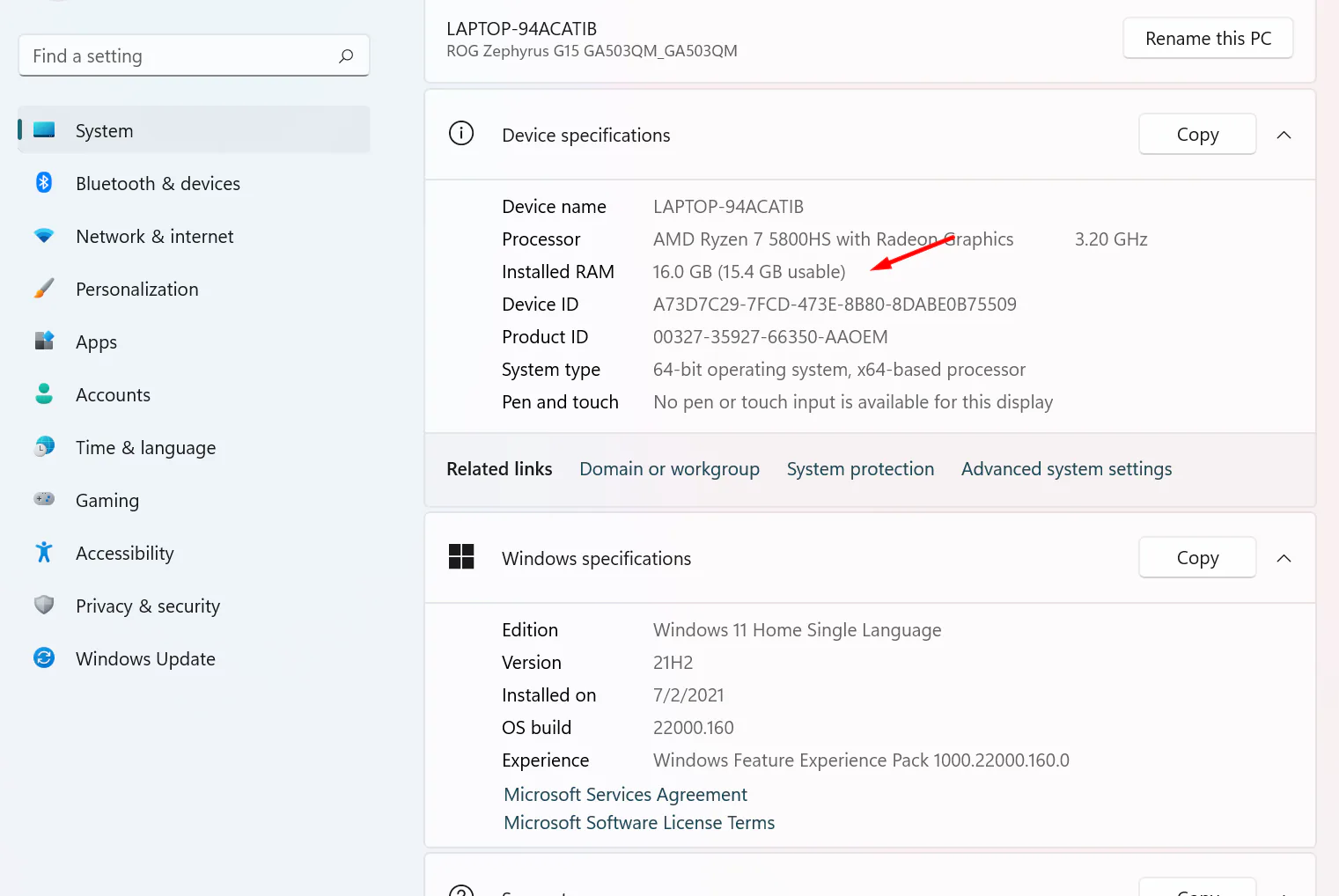 Hướng dẫn kiểm tra thông tin về RAM trên hệ điều hành Windows 11