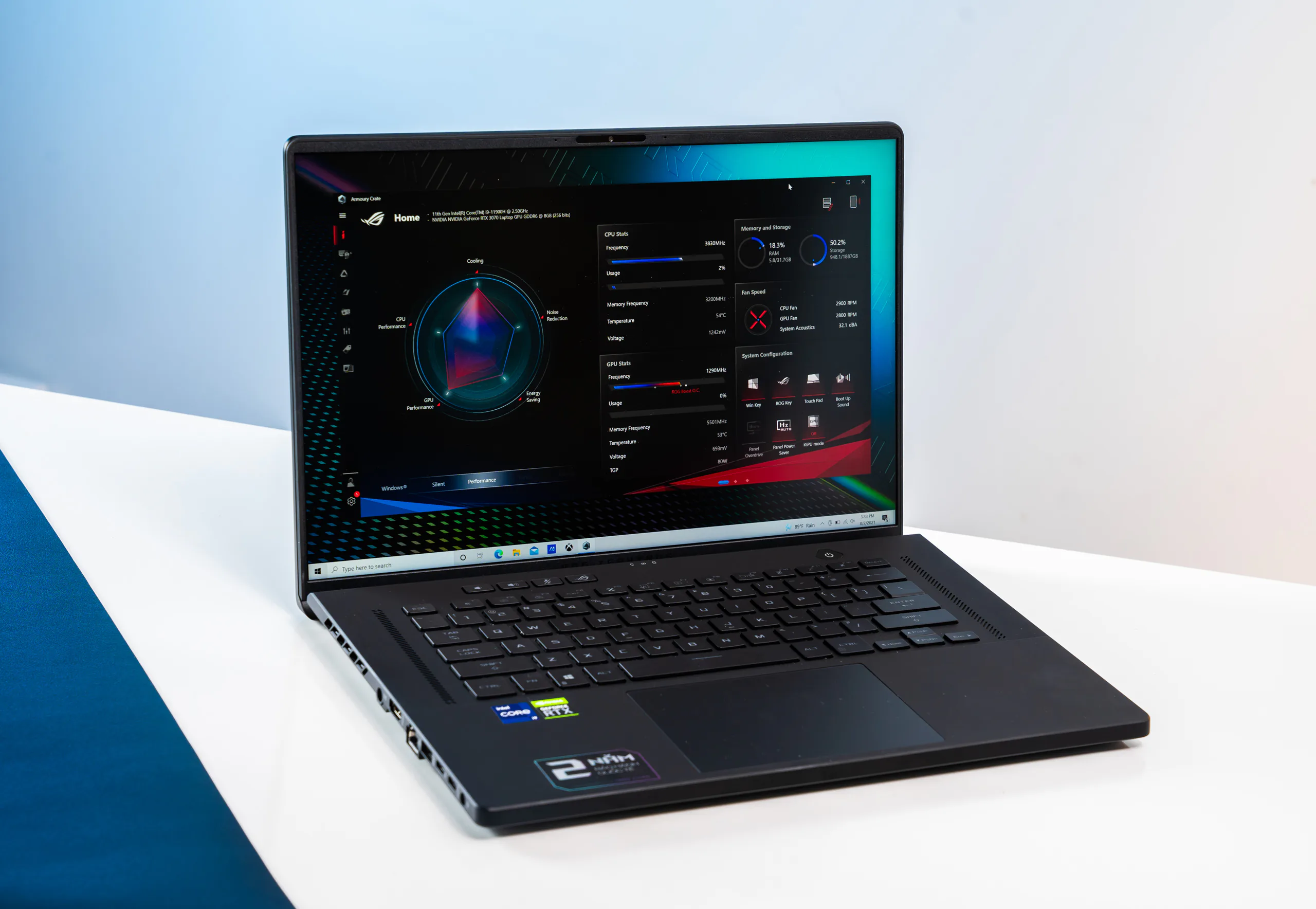 Trên tay ROG Zephyrus M16 siêu mỏng, siêu mạnh với bộ xử lý Intel thế hệ 11 mới