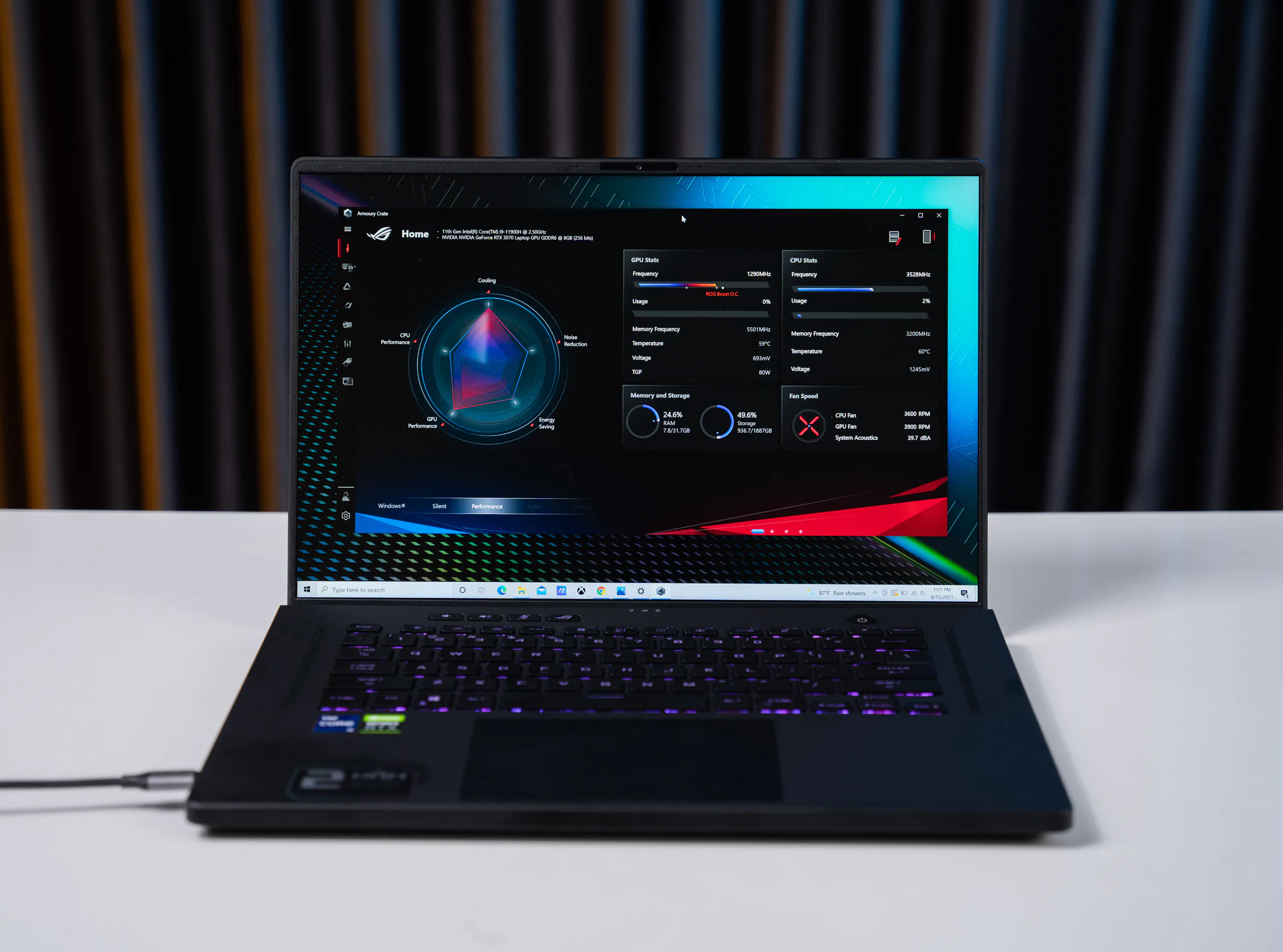 Trên tay ROG Zephyrus M16 siêu mỏng, siêu mạnh với bộ xử lý Intel thế hệ 11 mới
