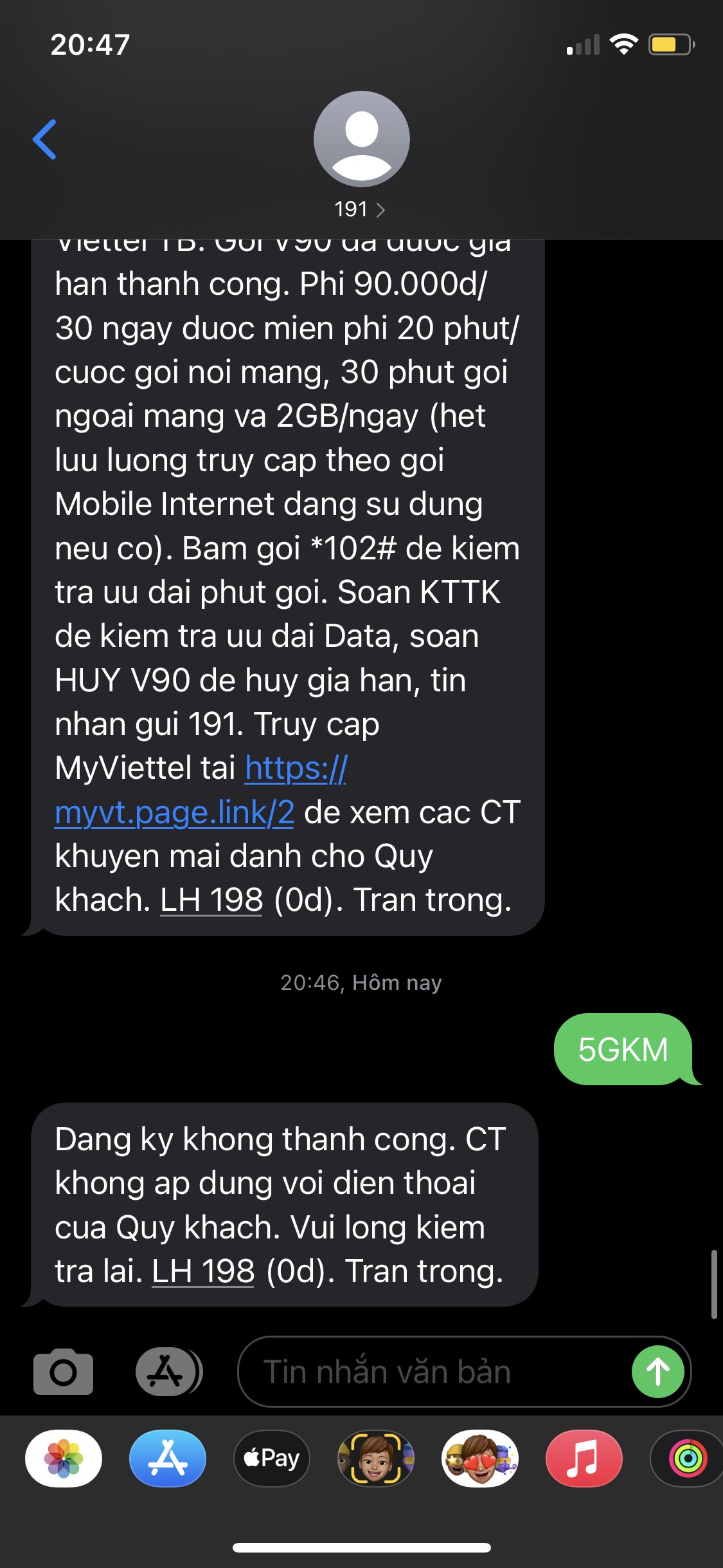 Đăng ký 5G Viettel