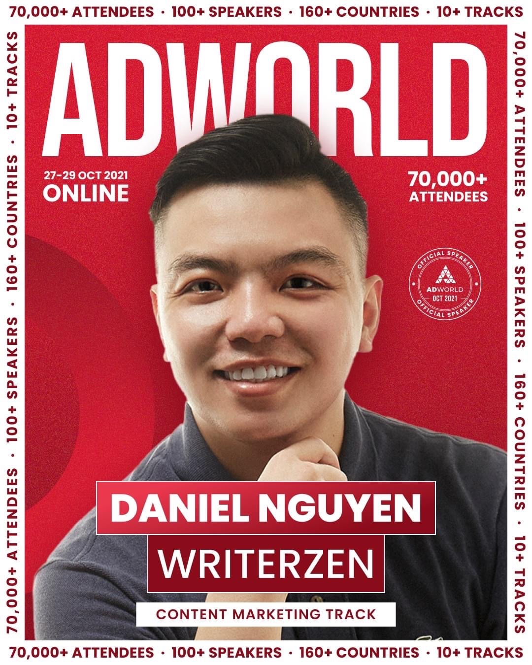 Daniel Nguyễn, CEO WriterZen – Diễn giả người Việt duy nhất tại Ad World Conference 2021