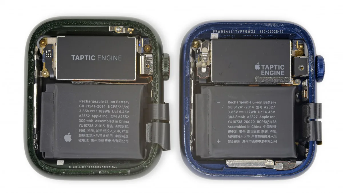 Mổ xẻ Apple Watch Series 7 cho thấy không nhiều thay đổi so với Series 6
