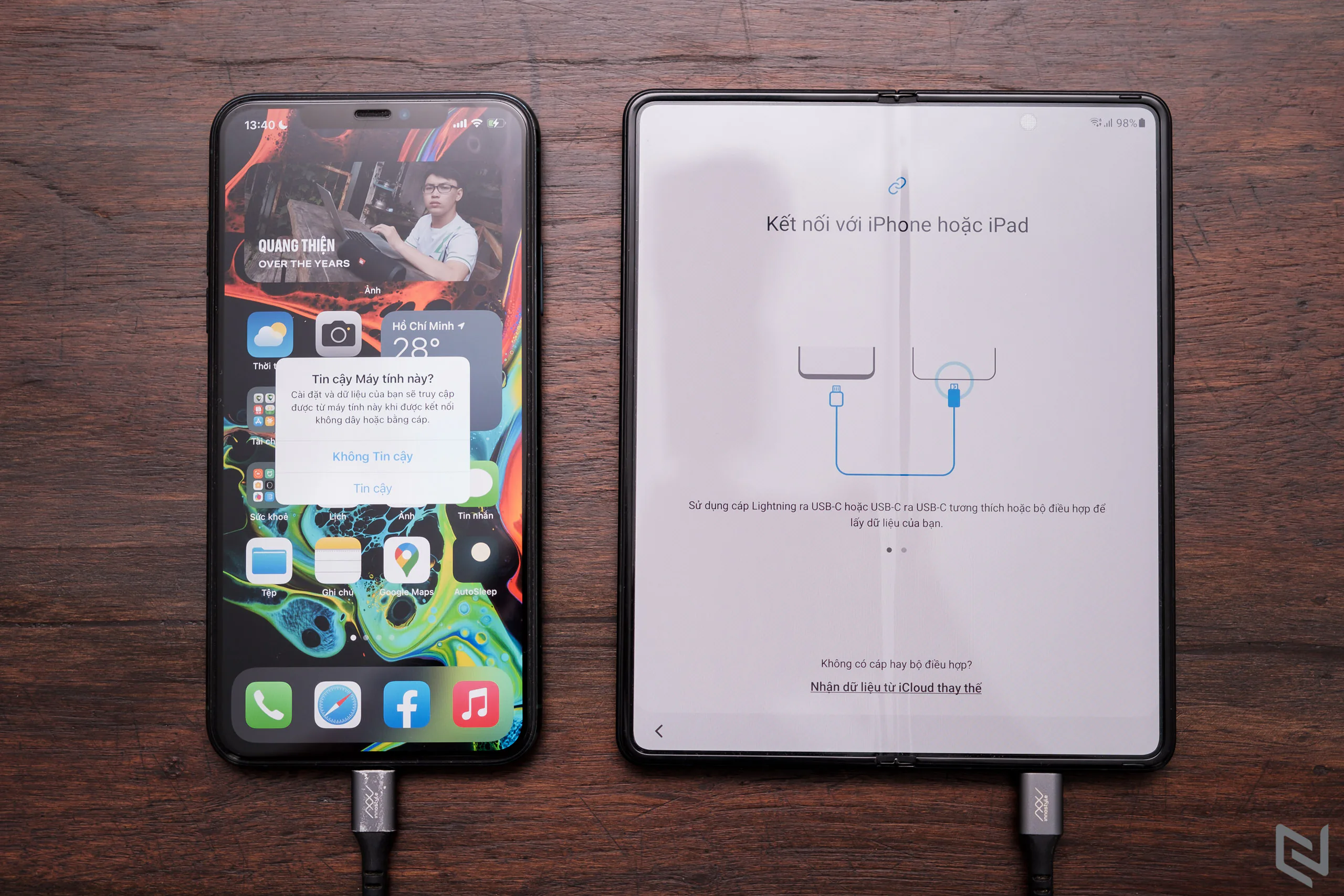 Cách chuyển dữ liệu từ iPhone sang Galaxy Z Fold3/Z Flip3