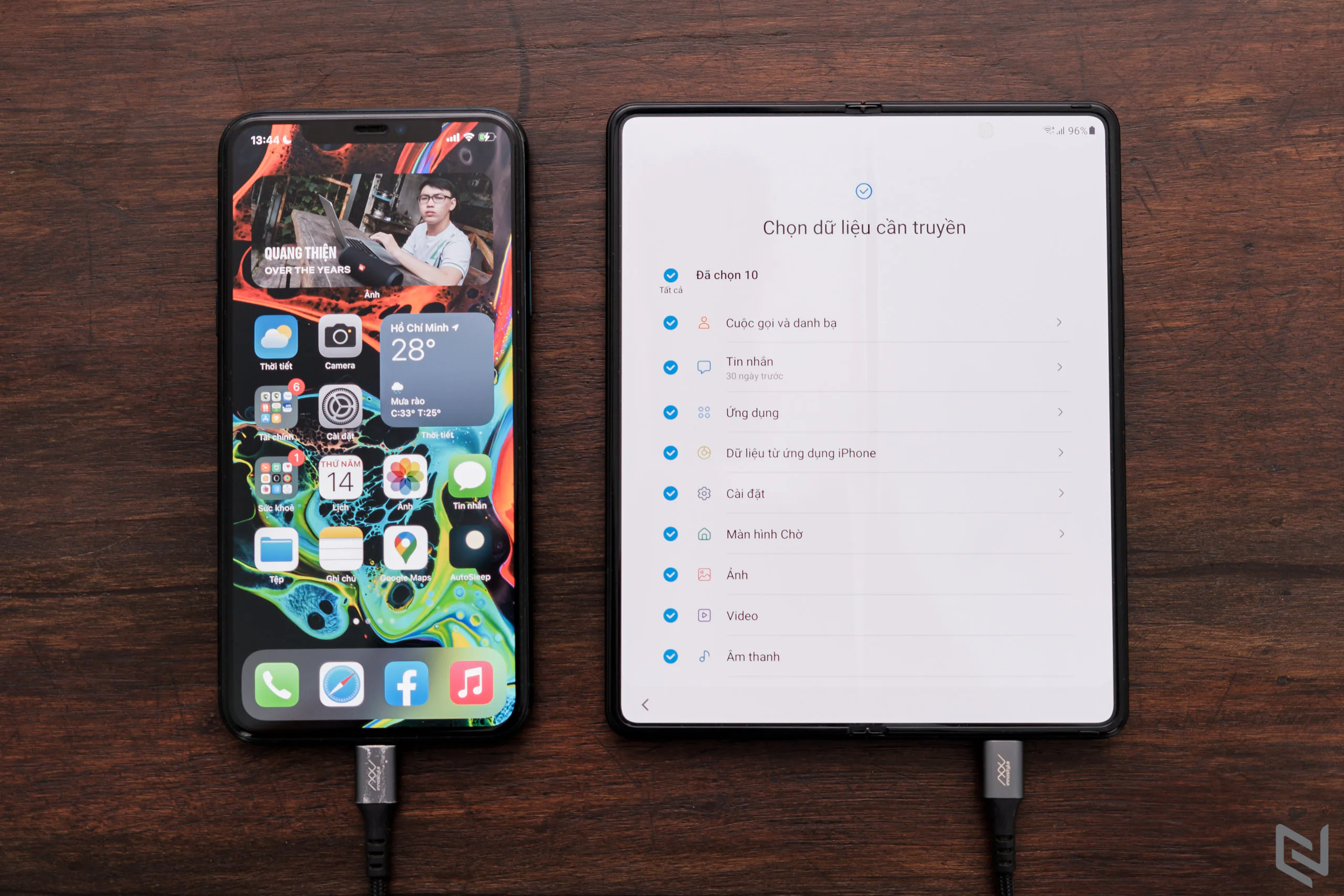 Cách chuyển dữ liệu từ iPhone sang Galaxy Z Fold3/Z Flip3