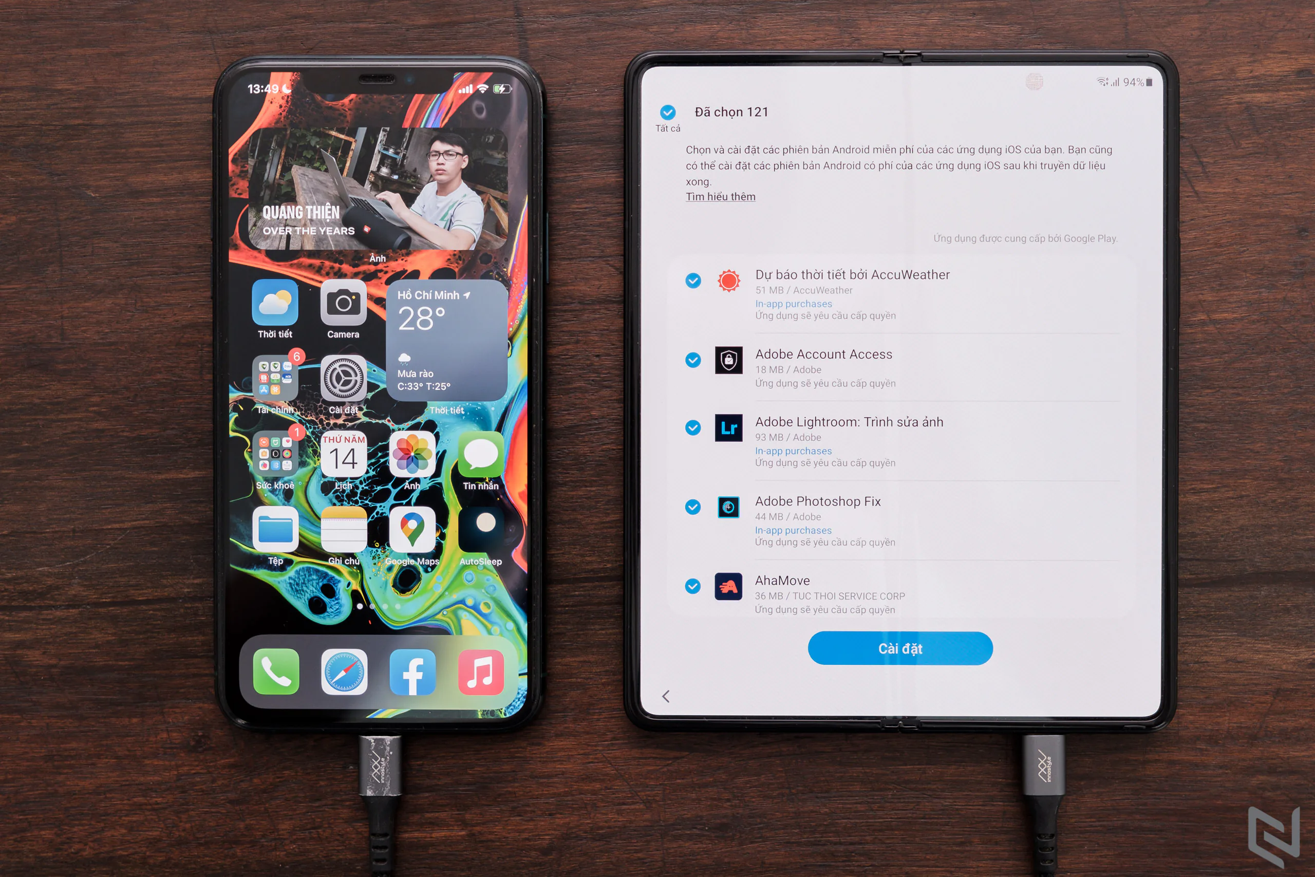 Cách chuyển dữ liệu từ iPhone sang Galaxy Z Fold3/Z Flip3