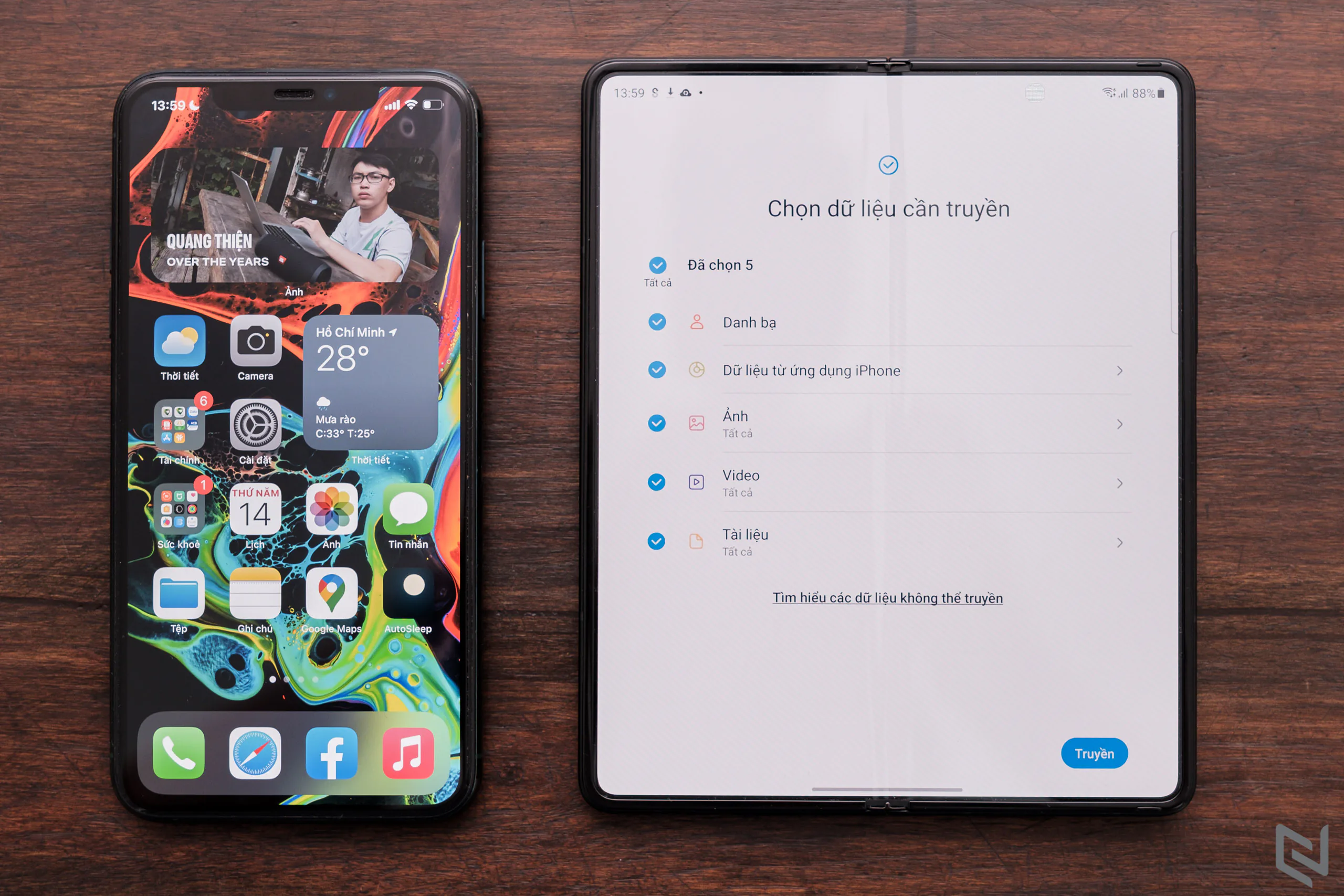 Cách chuyển dữ liệu từ iPhone sang Galaxy Z Fold3/Z Flip3