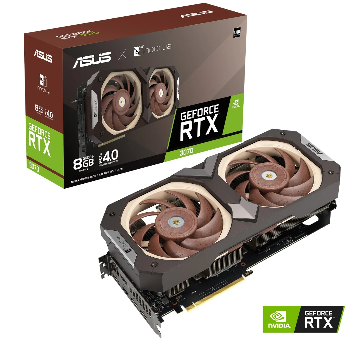 ASUS ra mắt card đồ hoạ GeForce RTX 3070 Noctua Edition hợp tác với thương hiệu tản nhiệt Noctua