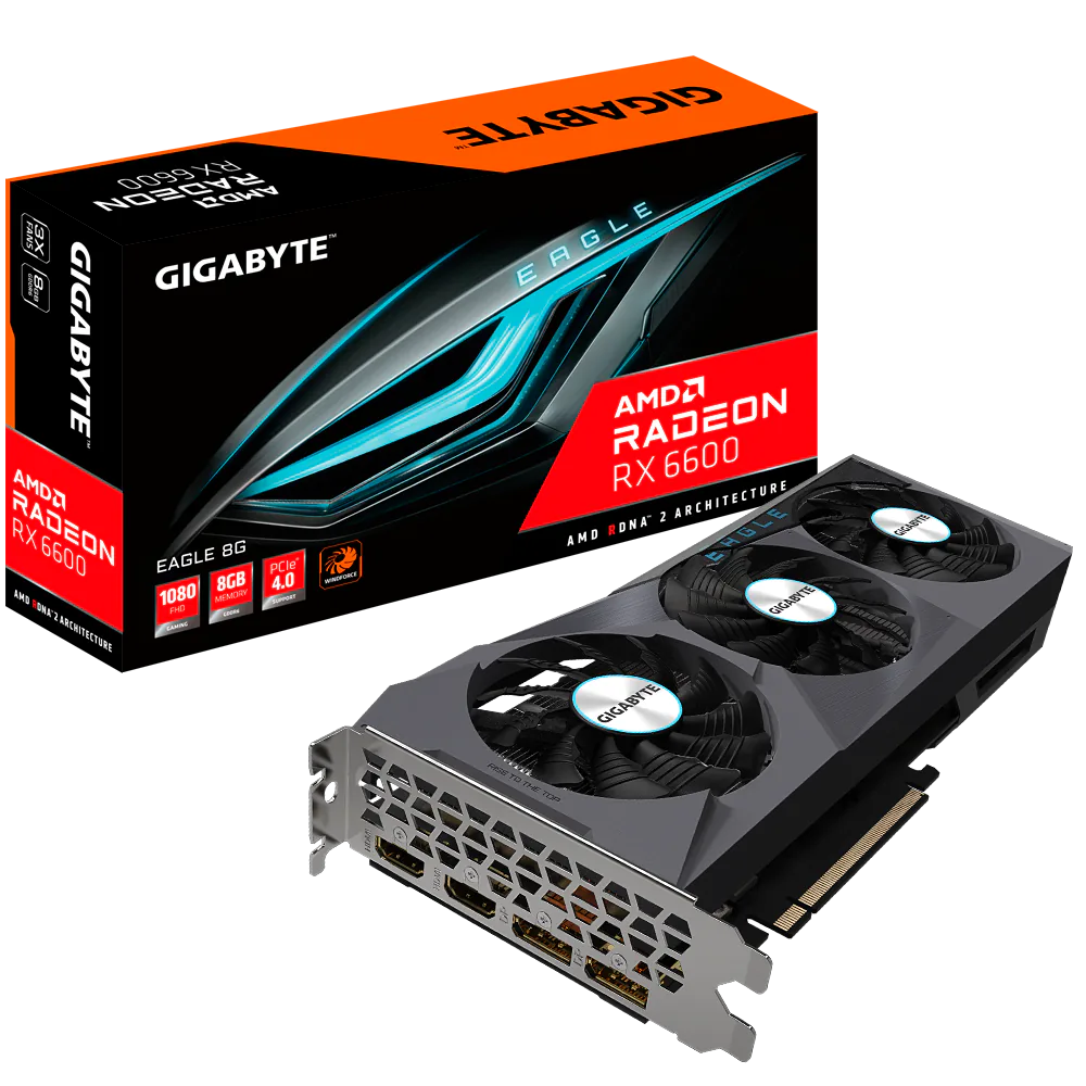 GIGABYTE ra mắt card đồ họa AMD Radeon RX 6600 EAGLE 8G