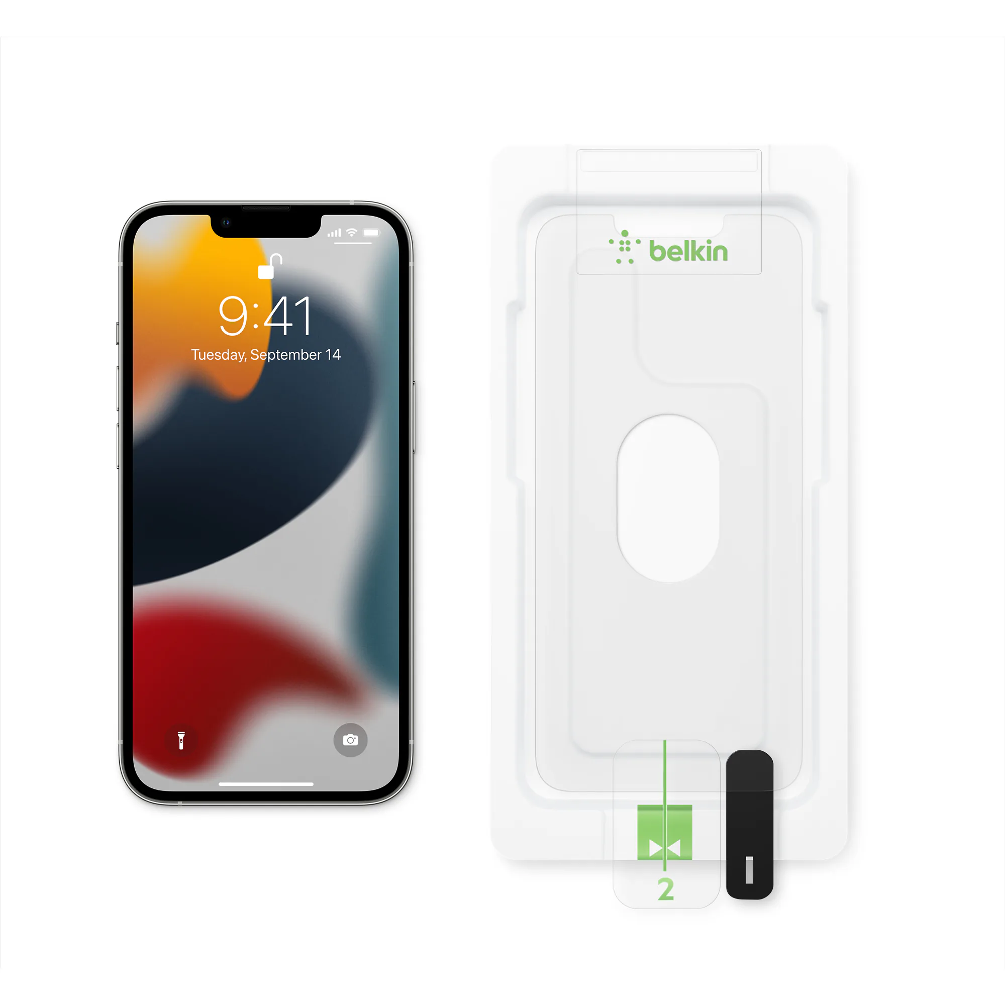 Miếng dán màn hình cường lực Belkin UltraGlass cho iPhone 13 Pro Max vừa kháng khuẩn lại vừa cứng cáp