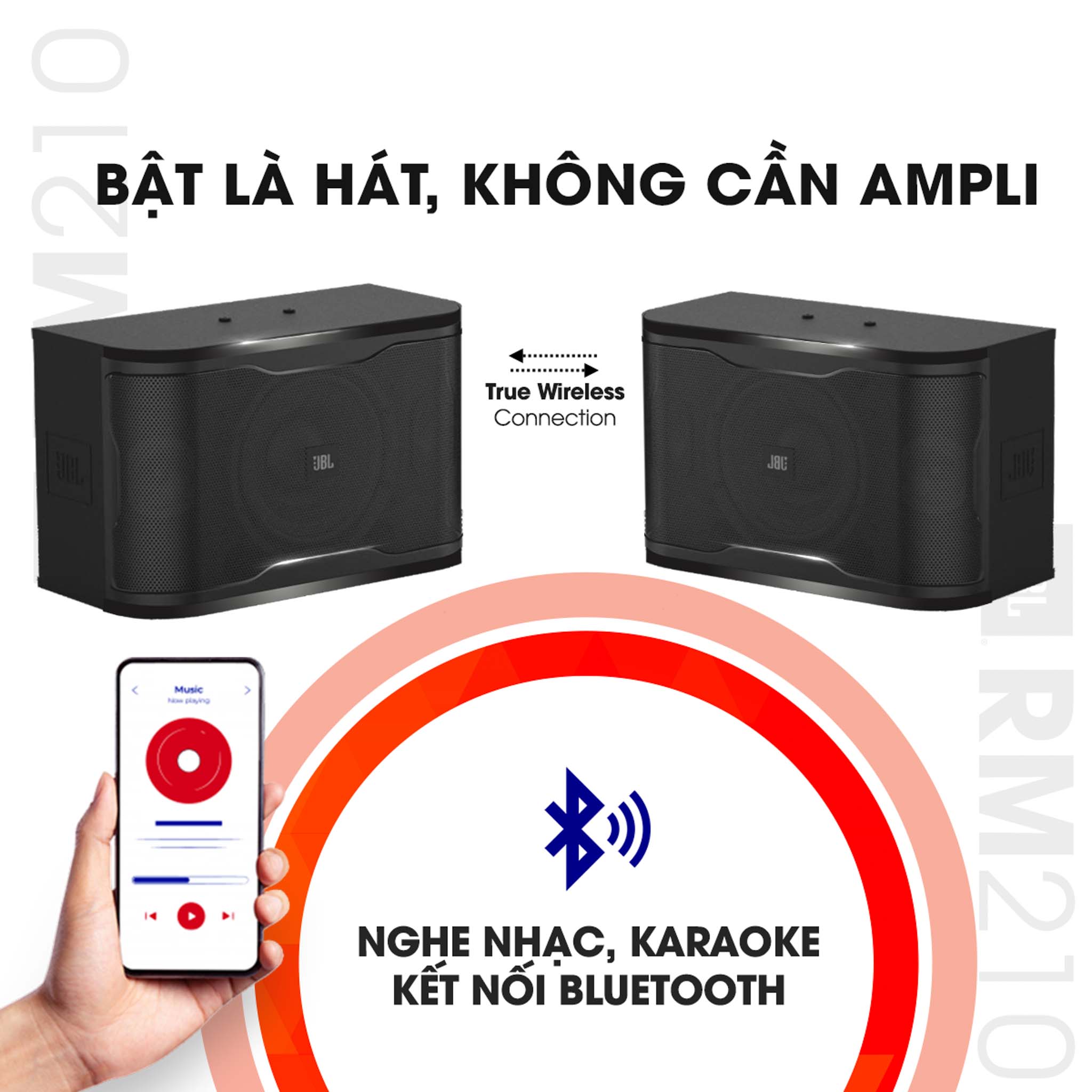 Ra mắt loa Karaoke active JBL RM 210 hoàn toàn mới – Hát theo chuẩn “PRO” tại gia với cấu hình gọn nhẹ