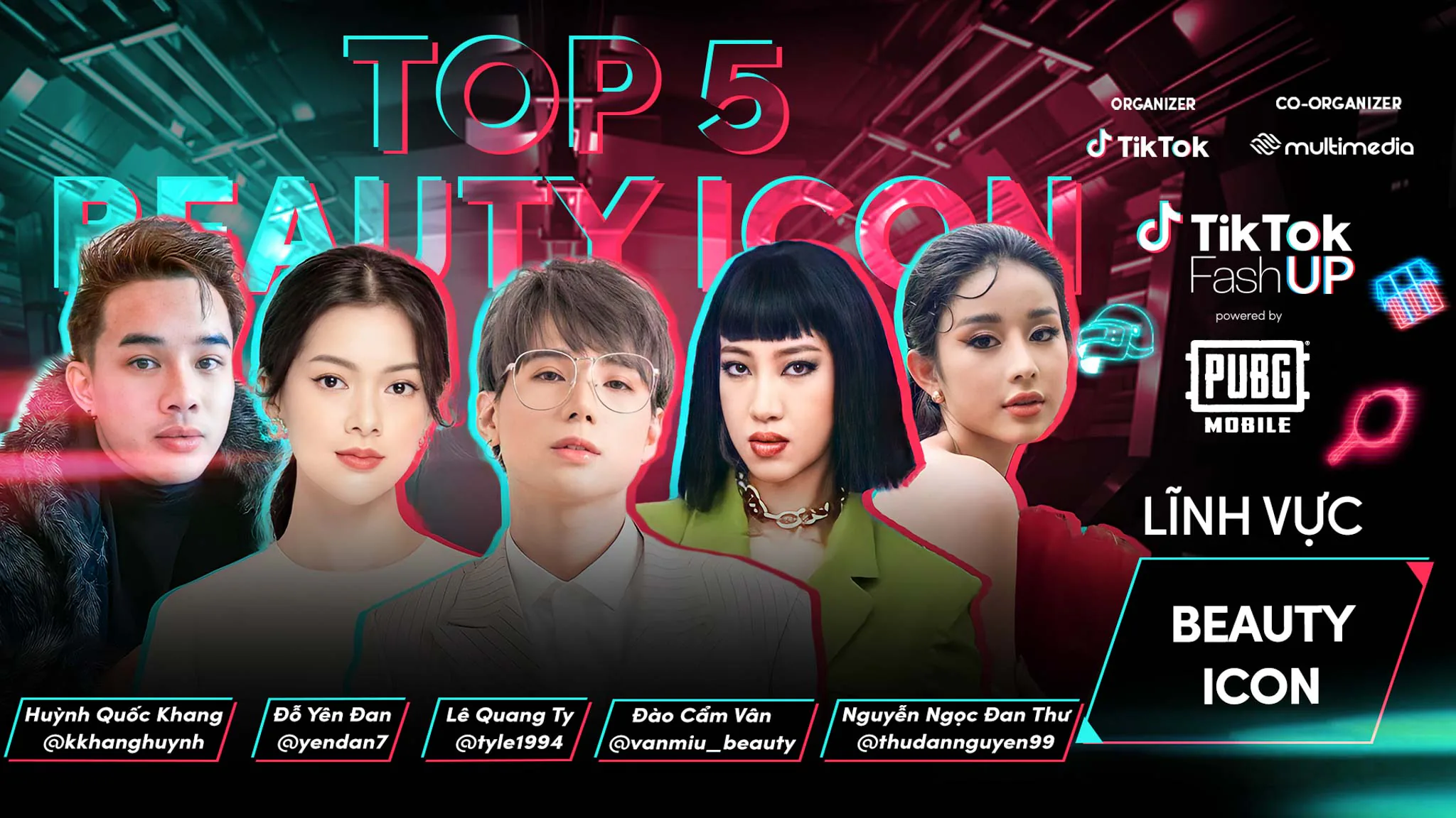 Top 20 chính thức lộ diện, cùng so tài trong Đêm tôn vinh & trình diễn thời trang TikTok FashUP Gala Night 2021