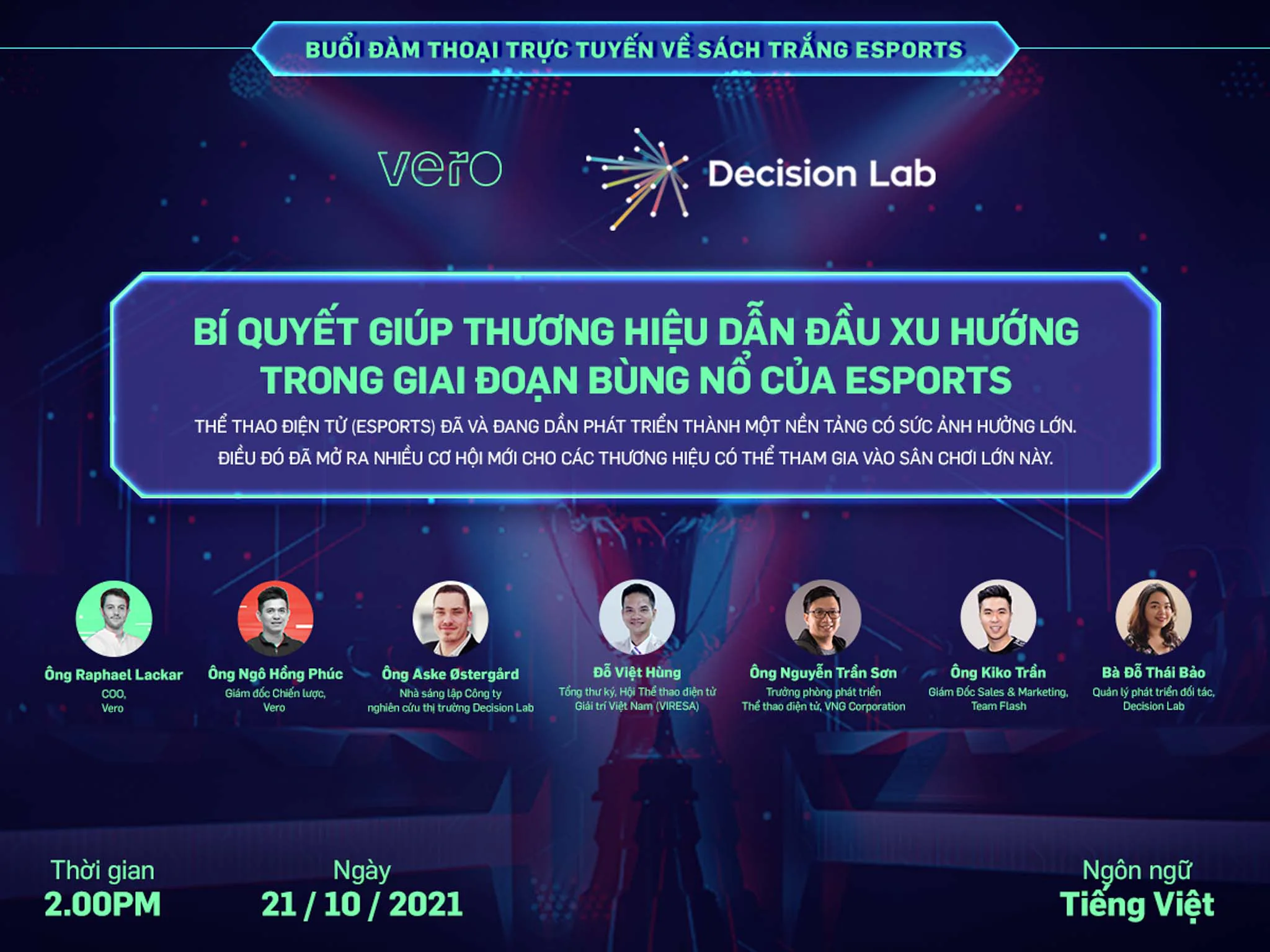 Vero chính thức ra mắt nghiên cứu thị trường về thể thao điện tử tại Việt Nam Esports Whitepaper 2021