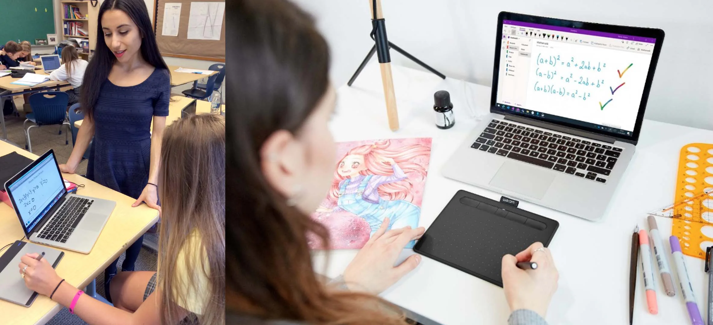 Dạy và học trực tuyến cùng bảng vẽ điện tử Wacom
