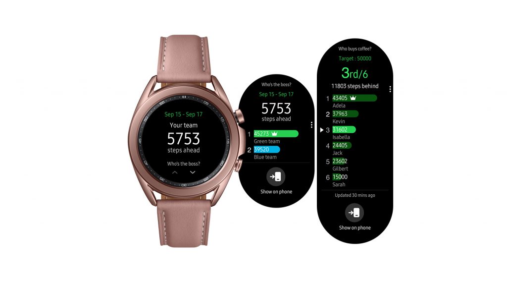 Tính năng sức khỏe và cá nhân hóa được nâng cấp ở các phiên bản Galaxy Watch, Galaxy Watch Active, Galaxy Watch Active2 và Galaxy Watch3