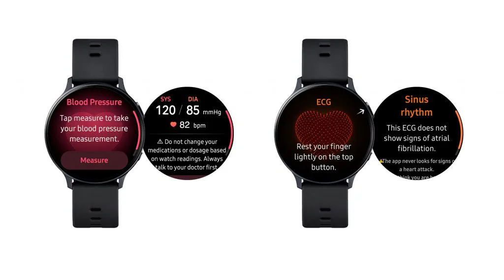 Tính năng sức khỏe và cá nhân hóa được nâng cấp ở các phiên bản Galaxy Watch, Galaxy Watch Active, Galaxy Watch Active2 và Galaxy Watch3