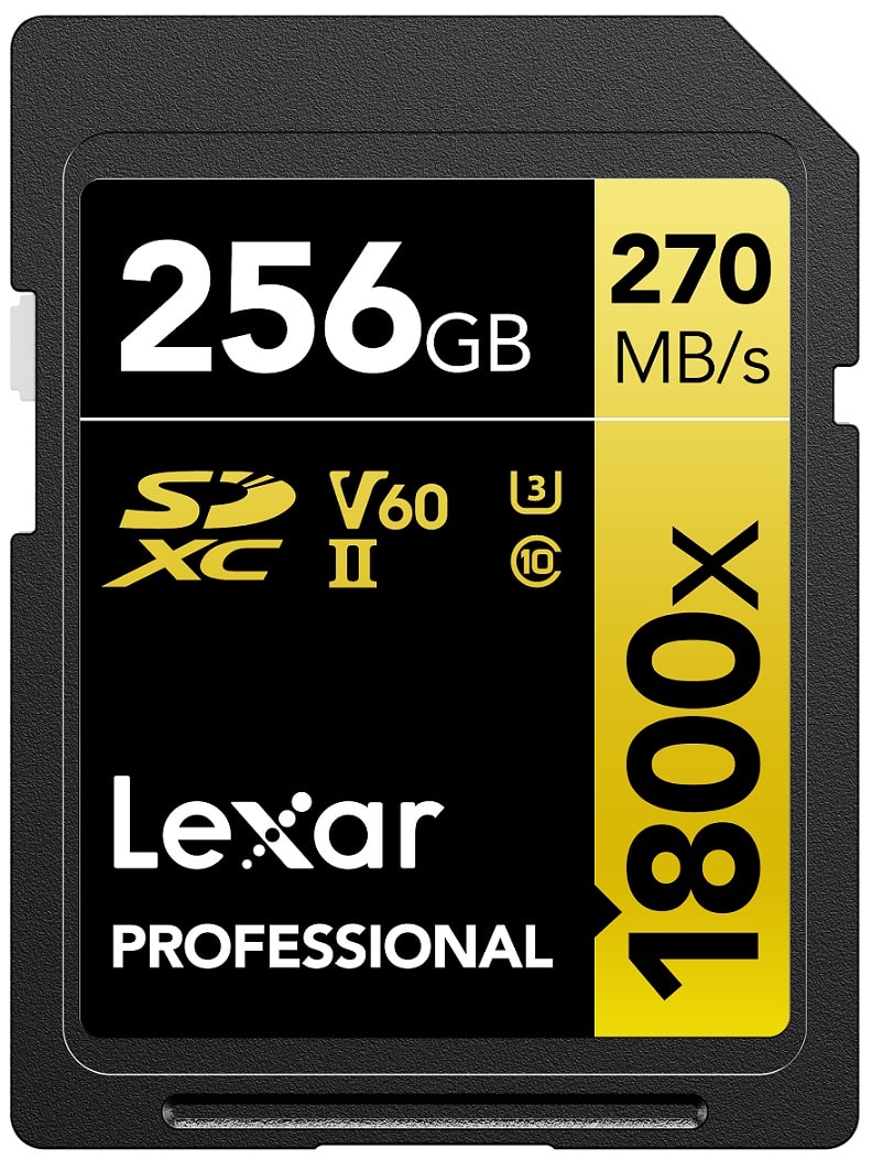 Lexar ra mắt dòng thẻ GOLD dành cho nhiếp ảnh gia chuyên nghiệp – Professional 1800x SDXC UHS-II Card GOLD Series