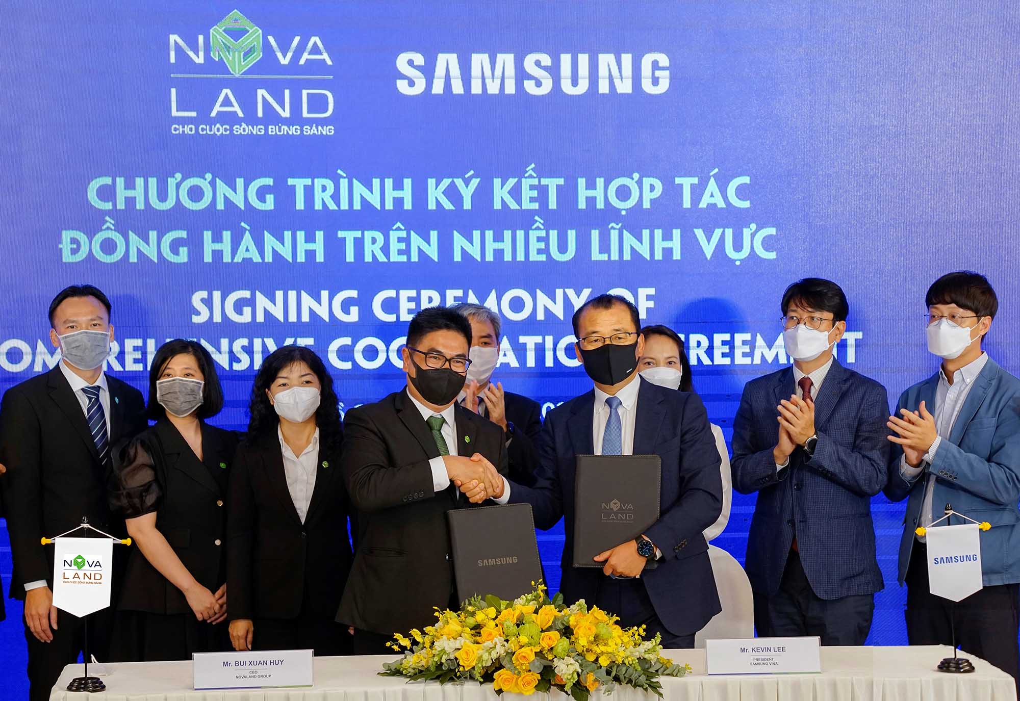 Novaland và Samsung ký kết hợp tác, đồng hành lâu dài trên nhiều lĩnh vực