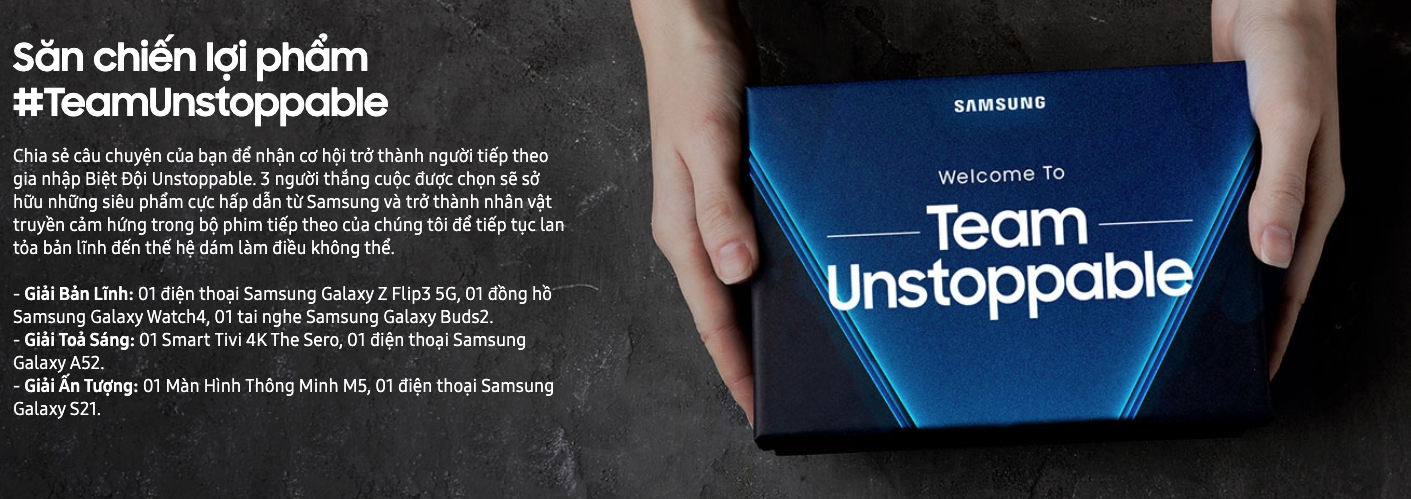 Samsung vinh danh 3 thủ lĩnh đại diện Việt Nam trong chiến dịch #TeamUnstoppable