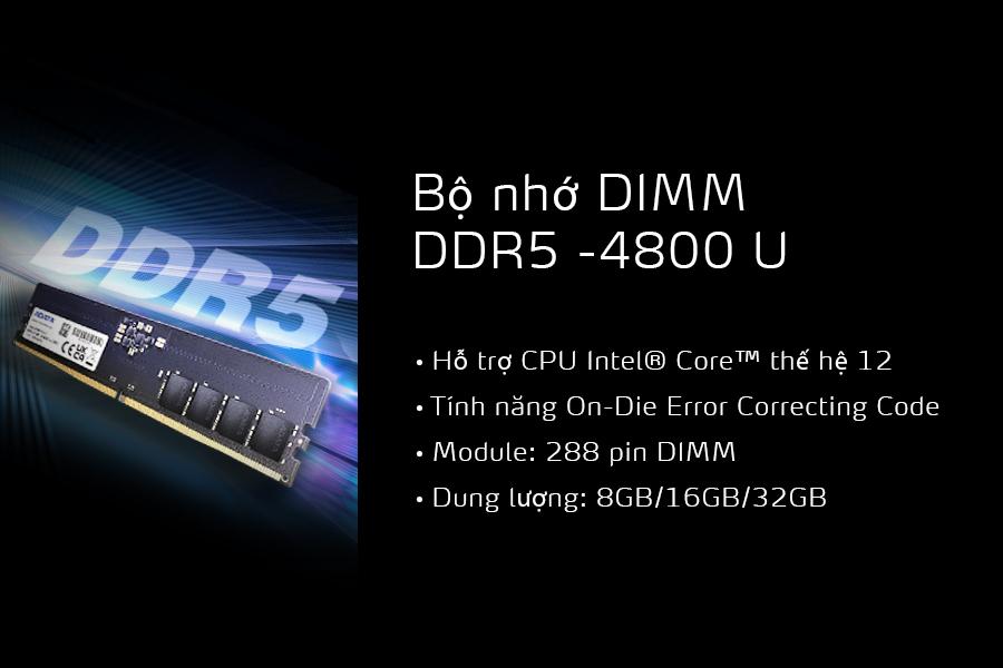 ADATA ra mắt bộ nhớ hiệu năng cao ADATA DDR5-4800 và XPG LANCER RGB DDR5 - DDR5 đầu tiên đạt kỷ lục ép xung 8,118 MT/s