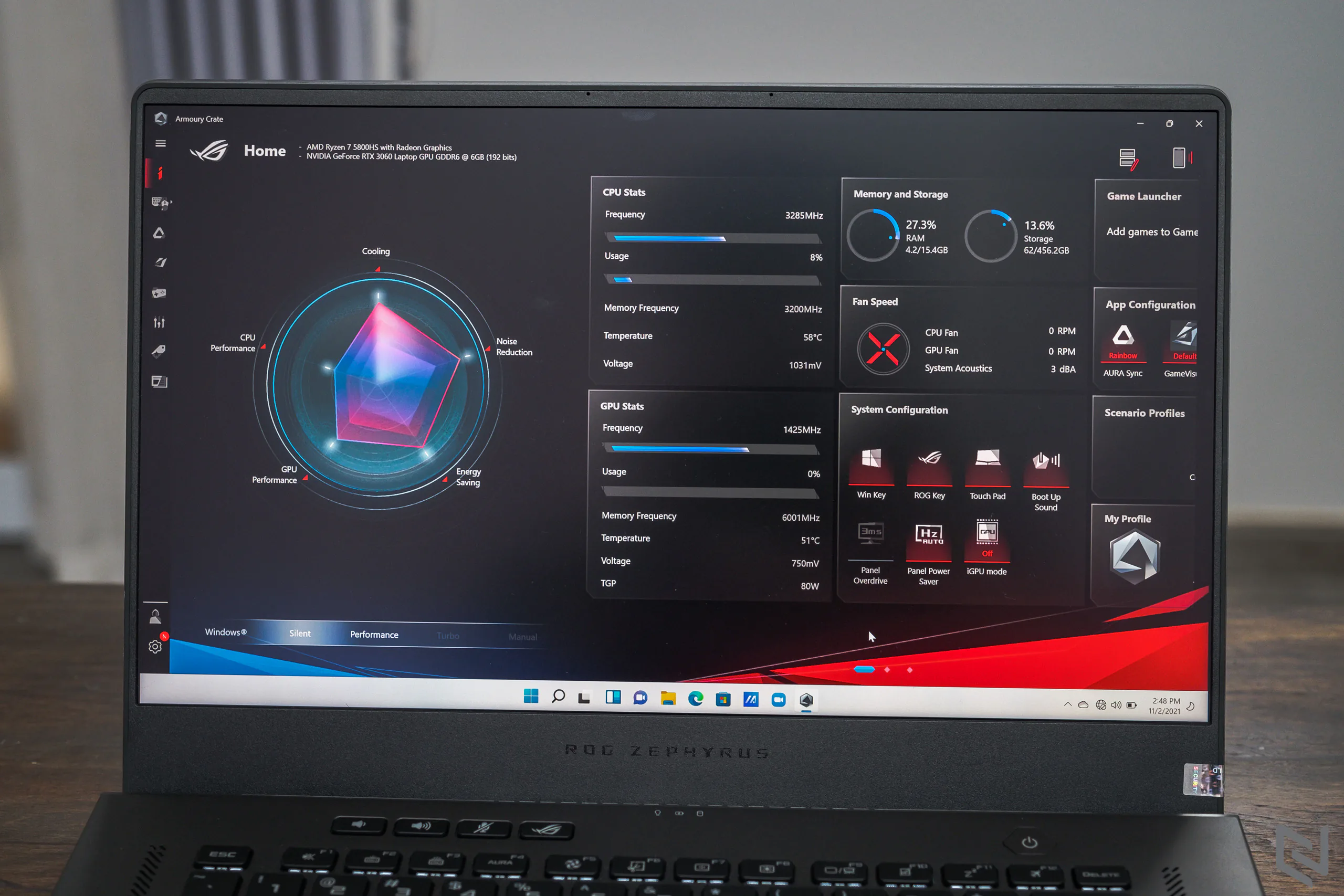 Trên tay ASUS ROG Zephyrus G15 2021: Đơn giản nhưng mạnh mẽ, sự nâng cấp đáng ngỡ ngàng với hiệu năng khủng