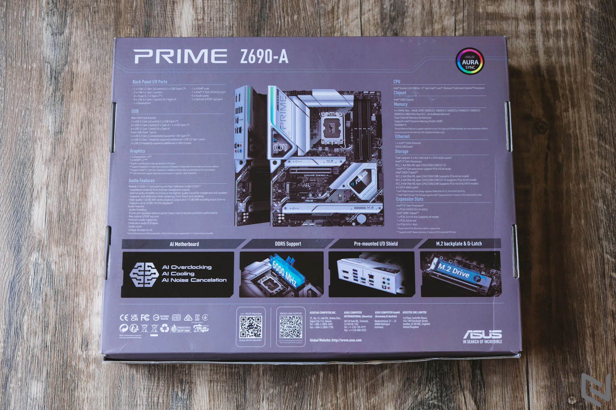 Trên tay chiếc bo mạch chủ ASUS Prime Z690-A: Tối ưu hiệu năng thông minh, hỗ trợ Intel Core 12th và trang bị DDR5